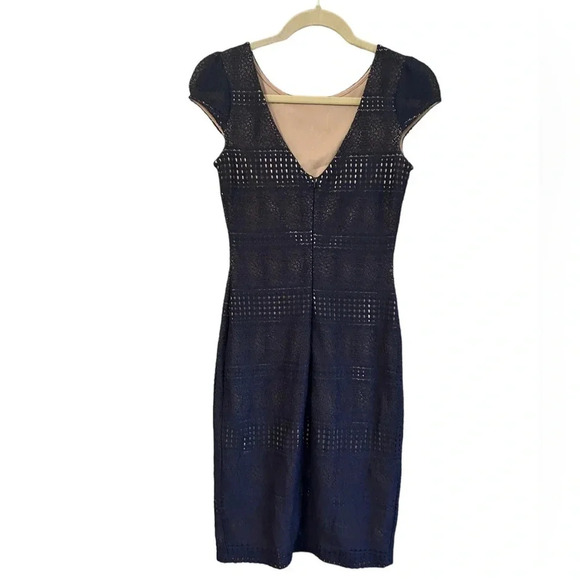 MYSTIC LOS ANGELES LACE OVERLAY CAP SLEEVE DRESS - Picture 2 of 4